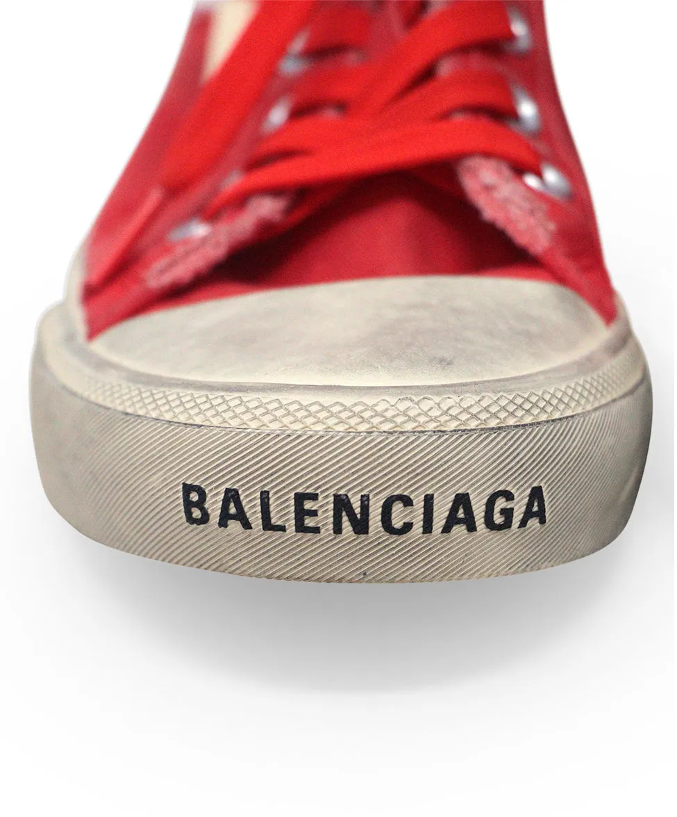 Balenciaga Red Canvas Sneakers sz 7