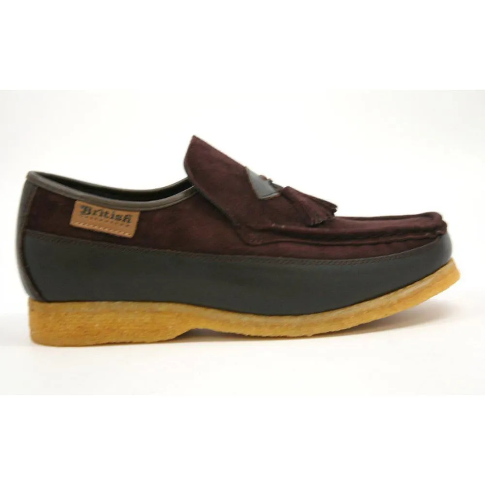 British Walkers King Men's Old School Suede and Leather Slip On Shoes