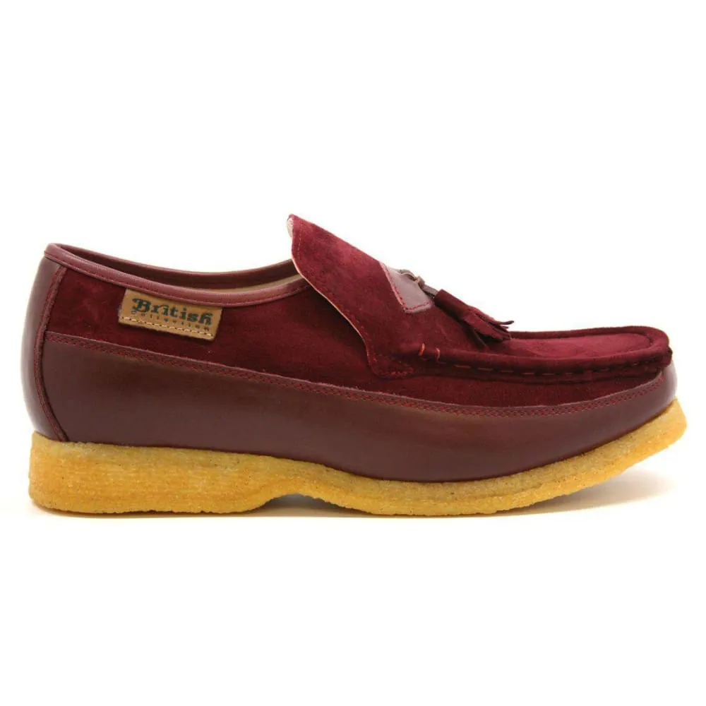 British Walkers King Men's Old School Suede and Leather Slip On Shoes