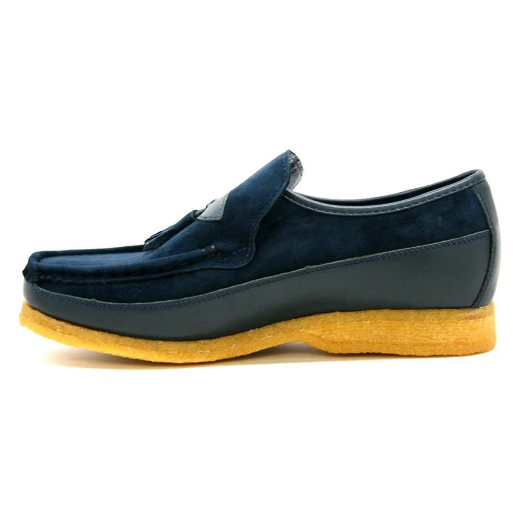 British Walkers King Men's Old School Suede and Leather Slip On Shoes