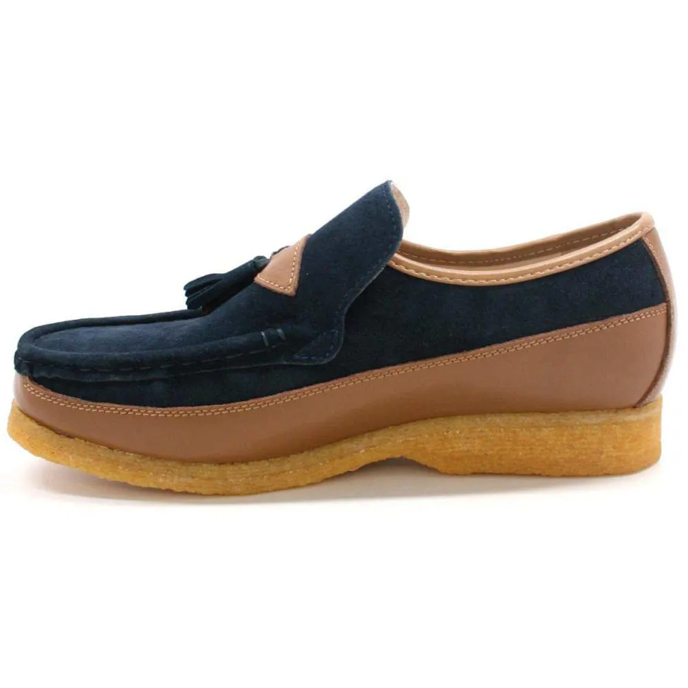 British Walkers King Men's Old School Suede and Leather Slip On Shoes