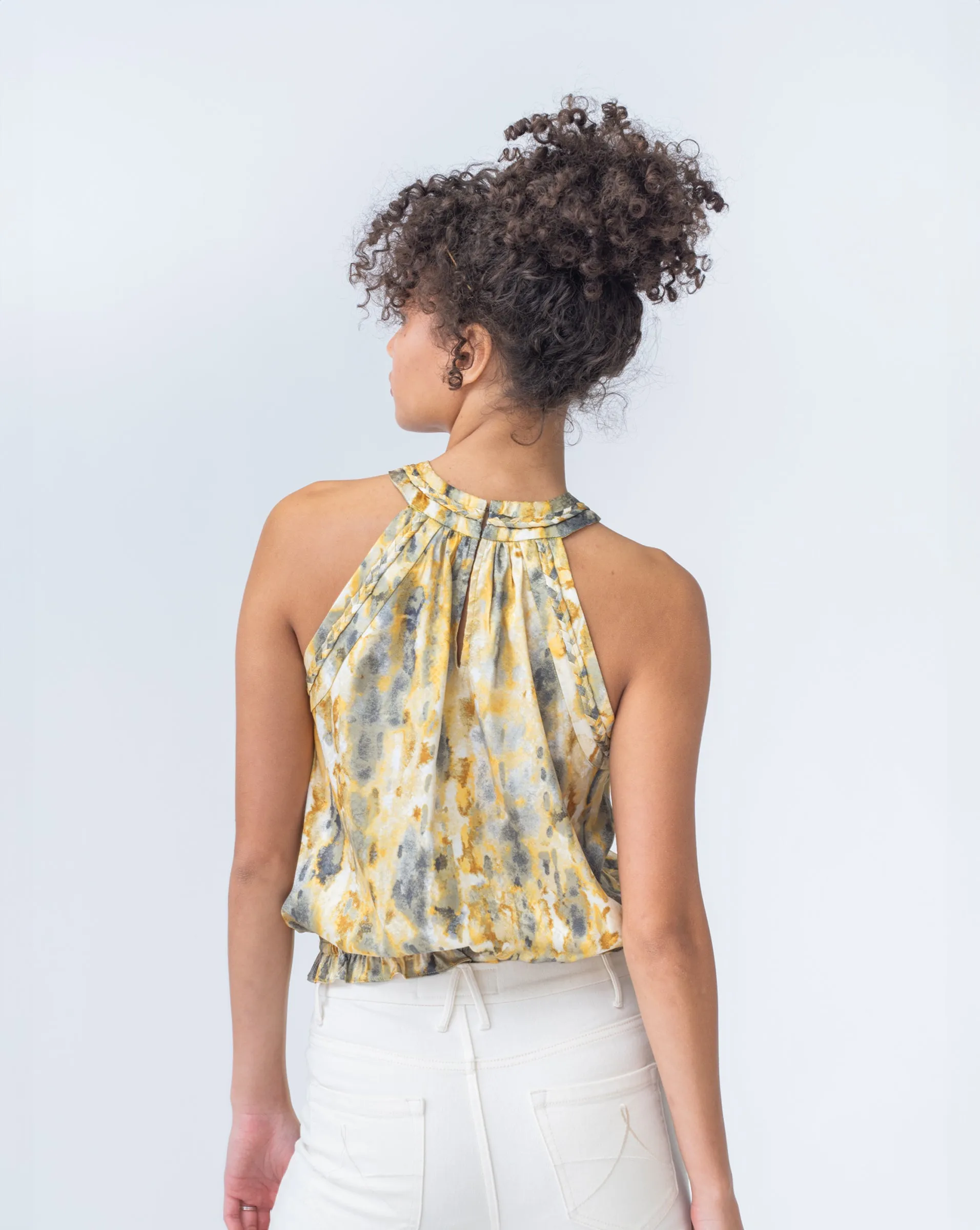 Brushprint Halter Top