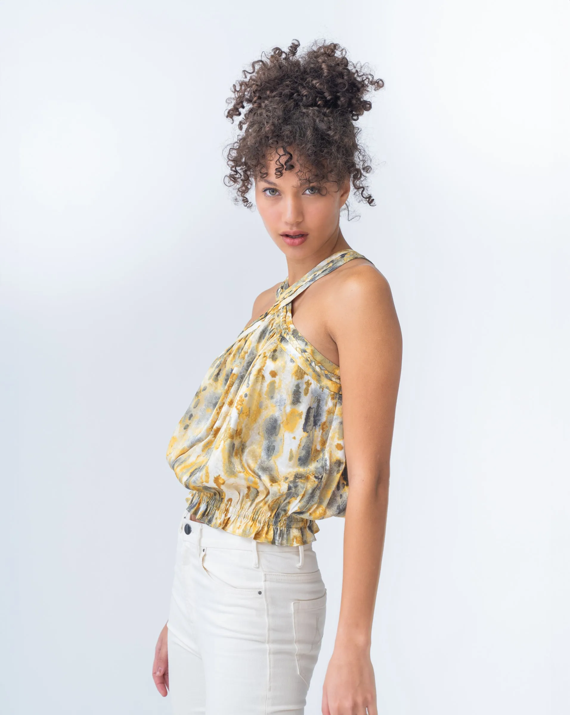 Brushprint Halter Top