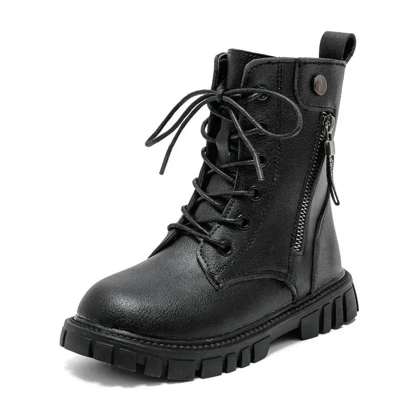 Children's Casual Shoes for Girls: Black Short Boots - TSS320