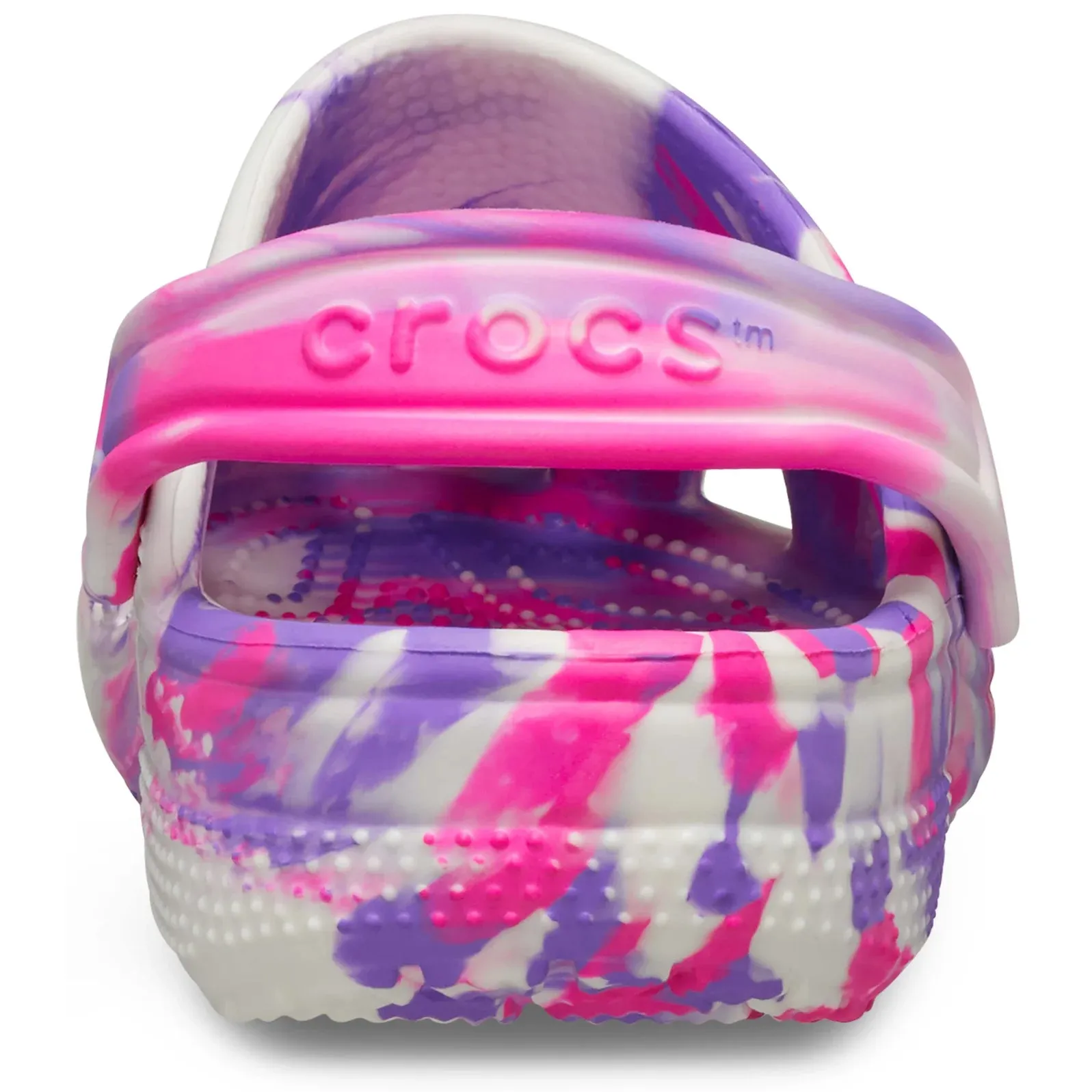 Classic Glow Marbled Clog Kids - pink crush/multi