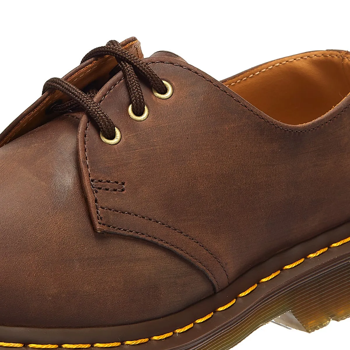 Dr. Martens 1461 Crazy Horse Mens Gaucho Brown Leather Shoes