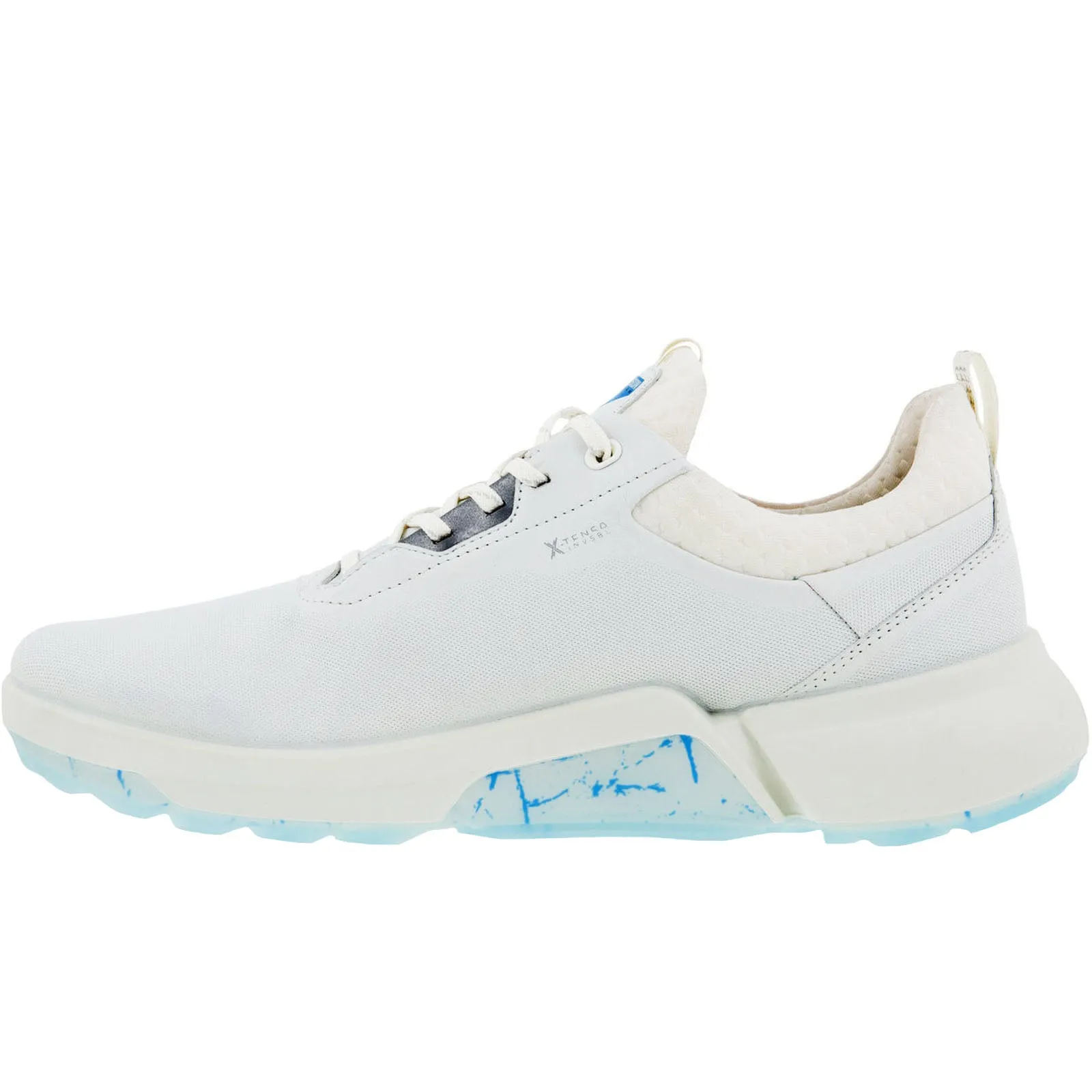 ECCO Mens Biom H4 Leather GORE-TEX Lace Up Golf Shoes - White