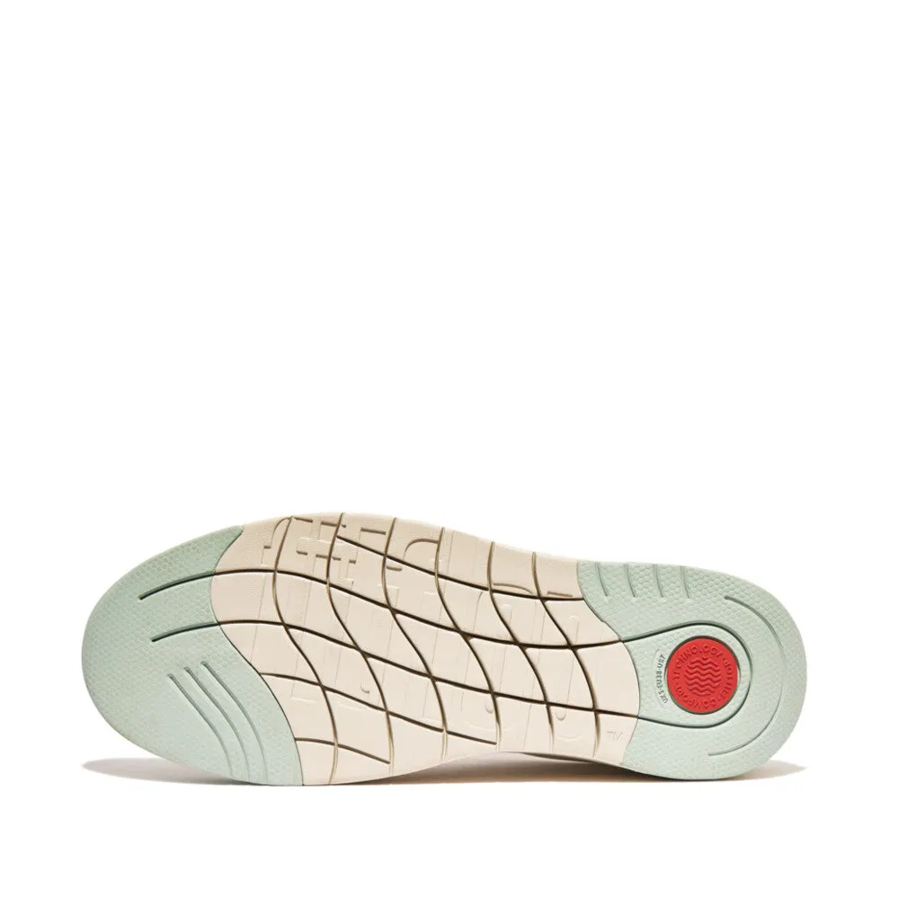 FitFlop Rally Evo Leather Sneaker White/Sagebrush