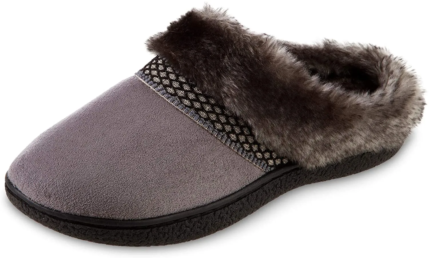 isotoner Women's Recycled Microsuede Mallory Hoodback Slipper