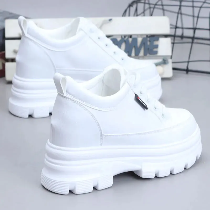 Joskaa 2024 New Women's White Sneakers Platform