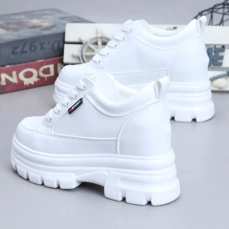 Joskaa 2024 New Women's White Sneakers Platform