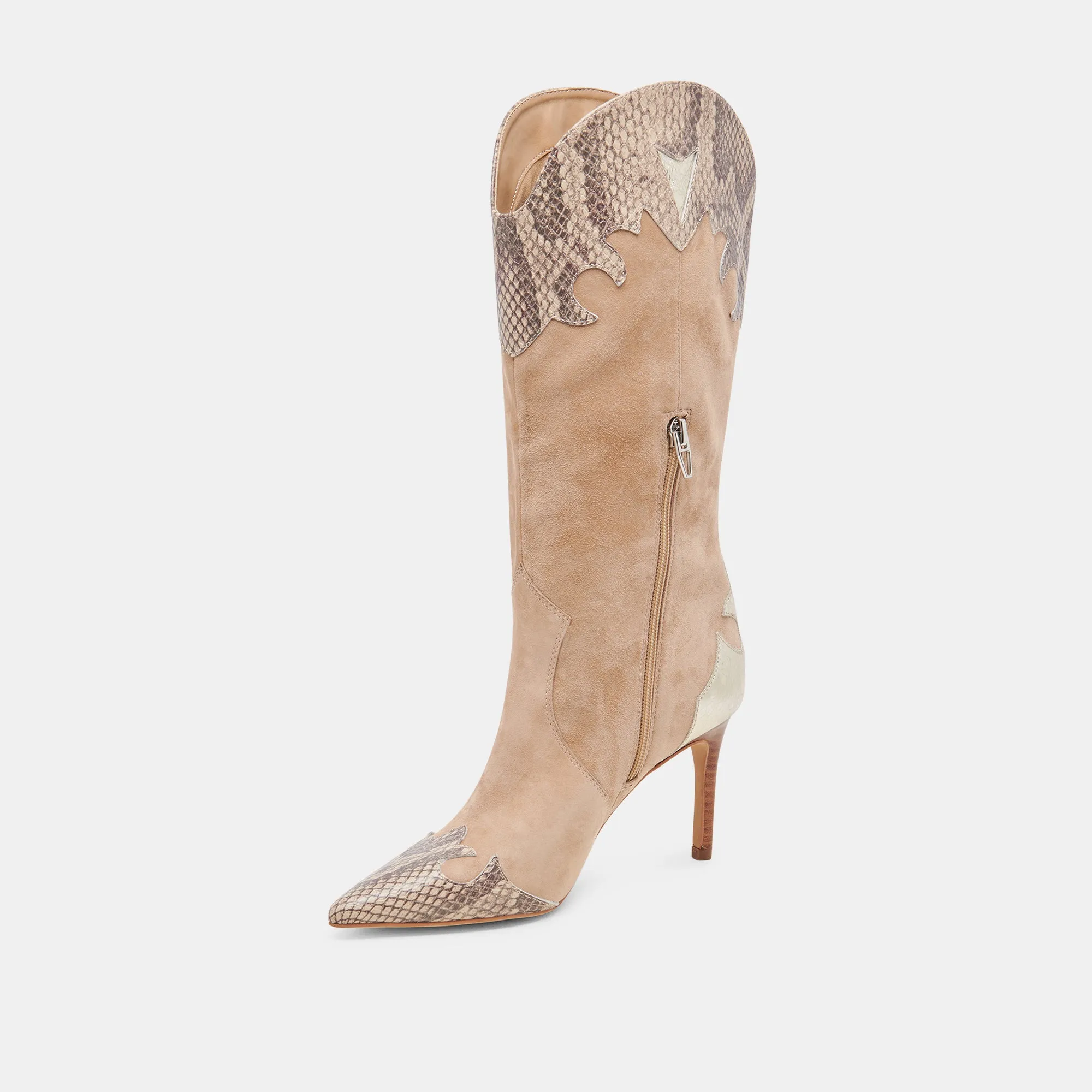 KASEDY BOOTS TAUPE MULTI SUEDE