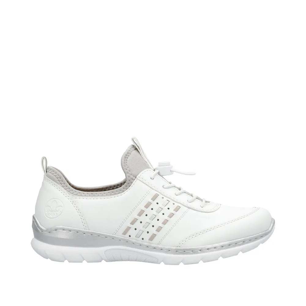 Ladies Rieker Lace Up Shoe White/Combination Style L3259-80 sale