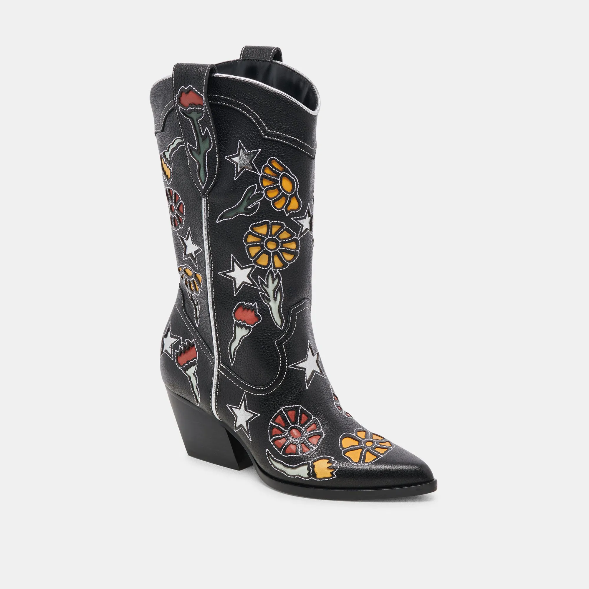 LASSIE BOOTS BLACK MULTI LEATHER