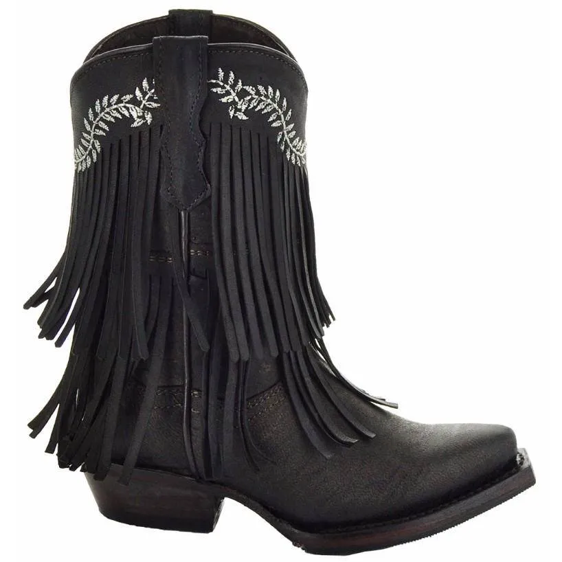 Little Cowgirl Girls' Fringe Boots | Kids' Fringe Cowboy Boots (K3006)