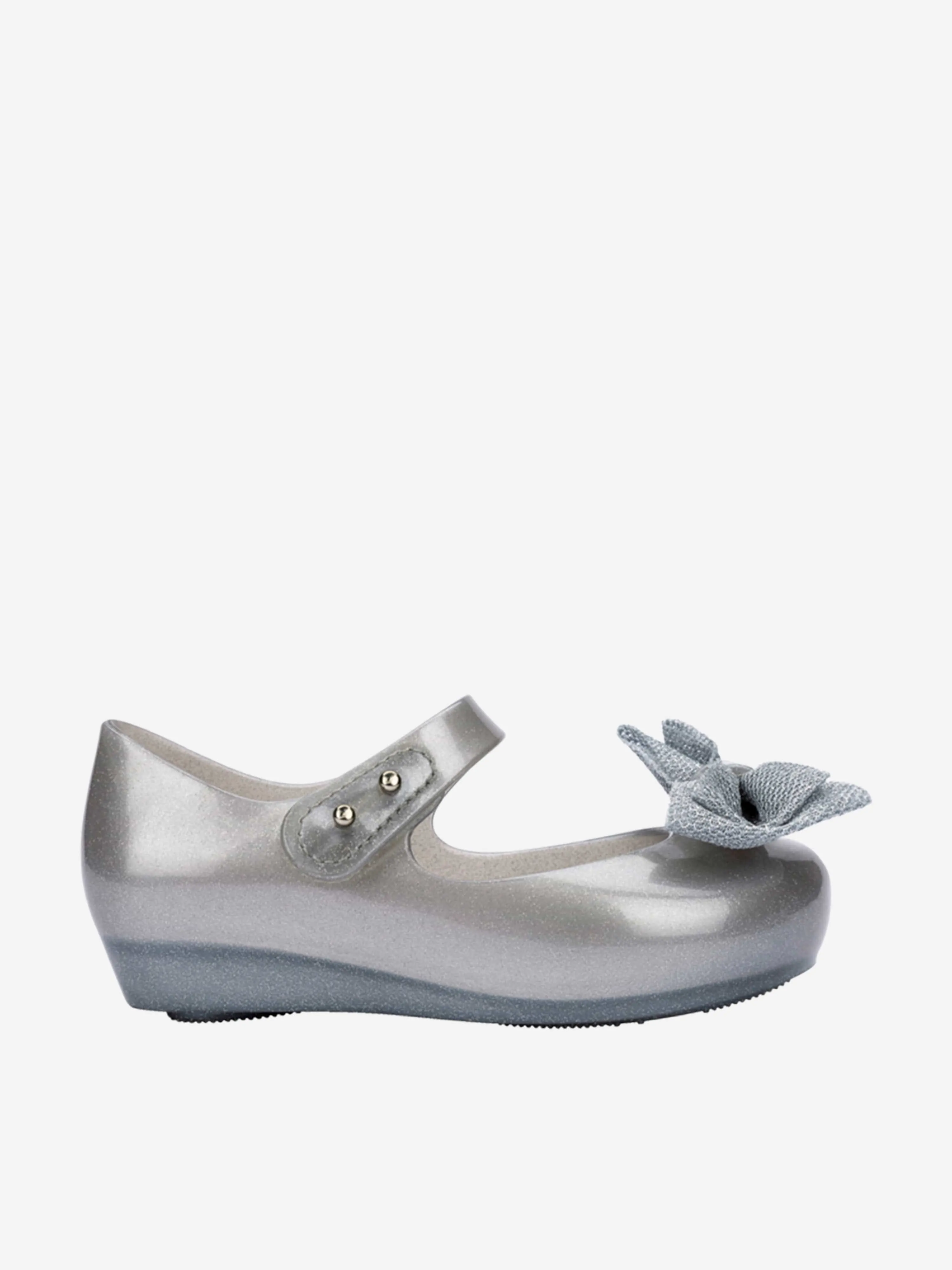 Mini Melissa Girls Ultragirl Sweet XII Shoes in Silver