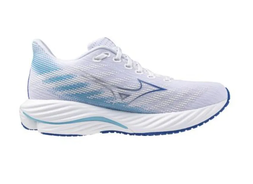 Mizuno Women's Wave Rider 28 - White/Mugen Blue