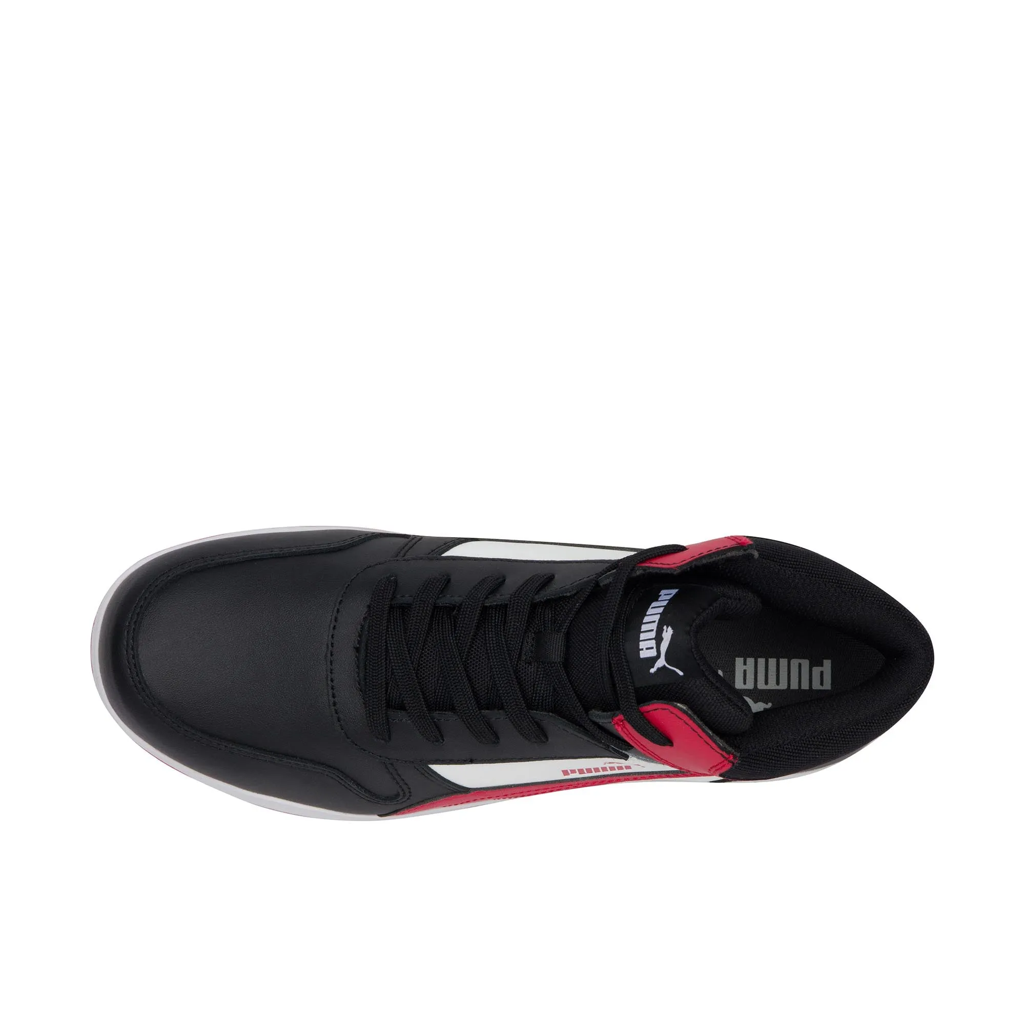 Puma Safety Frontcourt Mid Composite Toe Black White Red