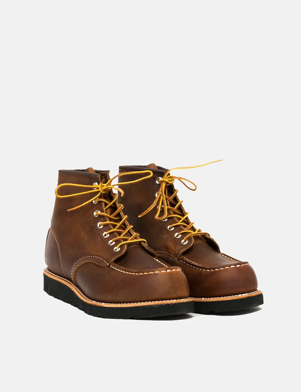 Red Wing 6" Moc Toe Boots (8886) - Copper Rough & Tough/Black Traction Sole