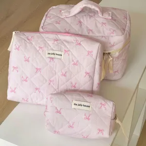 Ribbon Bow Makeup Bag For Students Korean Edition