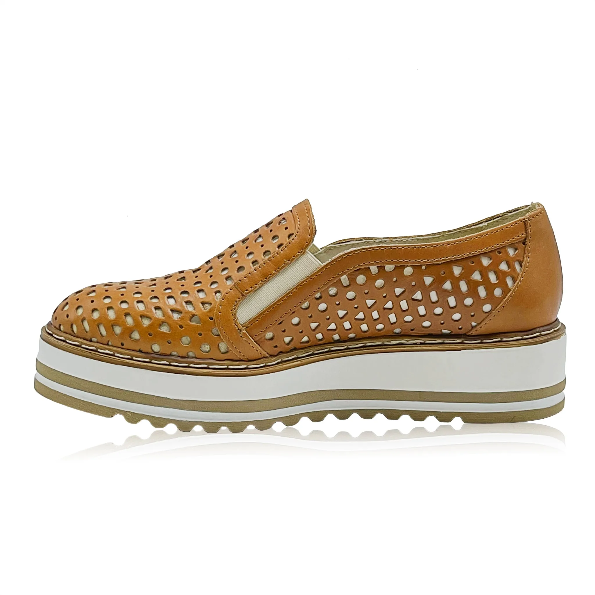 The Allstar- Slip On Brown Leather Oxford