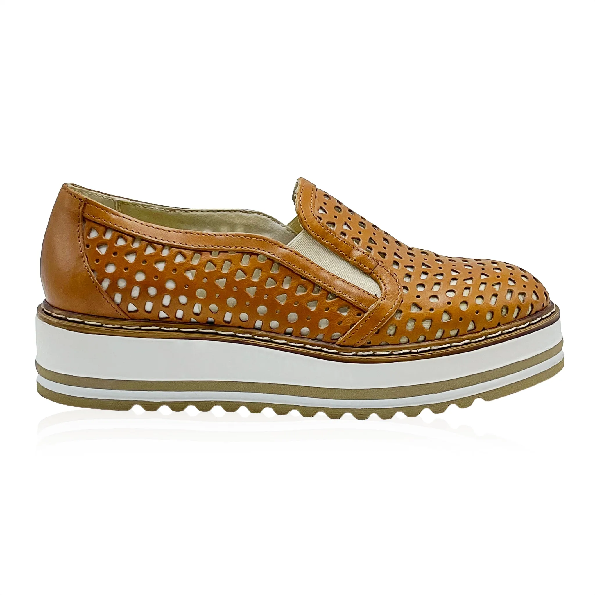 The Allstar- Slip On Brown Leather Oxford