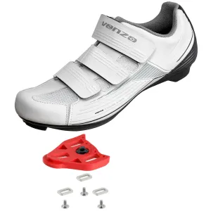 Venzo Bike Bicycle Women's Road Cycling Riding Shoes & Cleats Set - Compatible with Peloton, for Shimano SPD & Look ARC Delta - Perfect for Indoor Road Racing & Indoor Exercise Bikes - Size 43